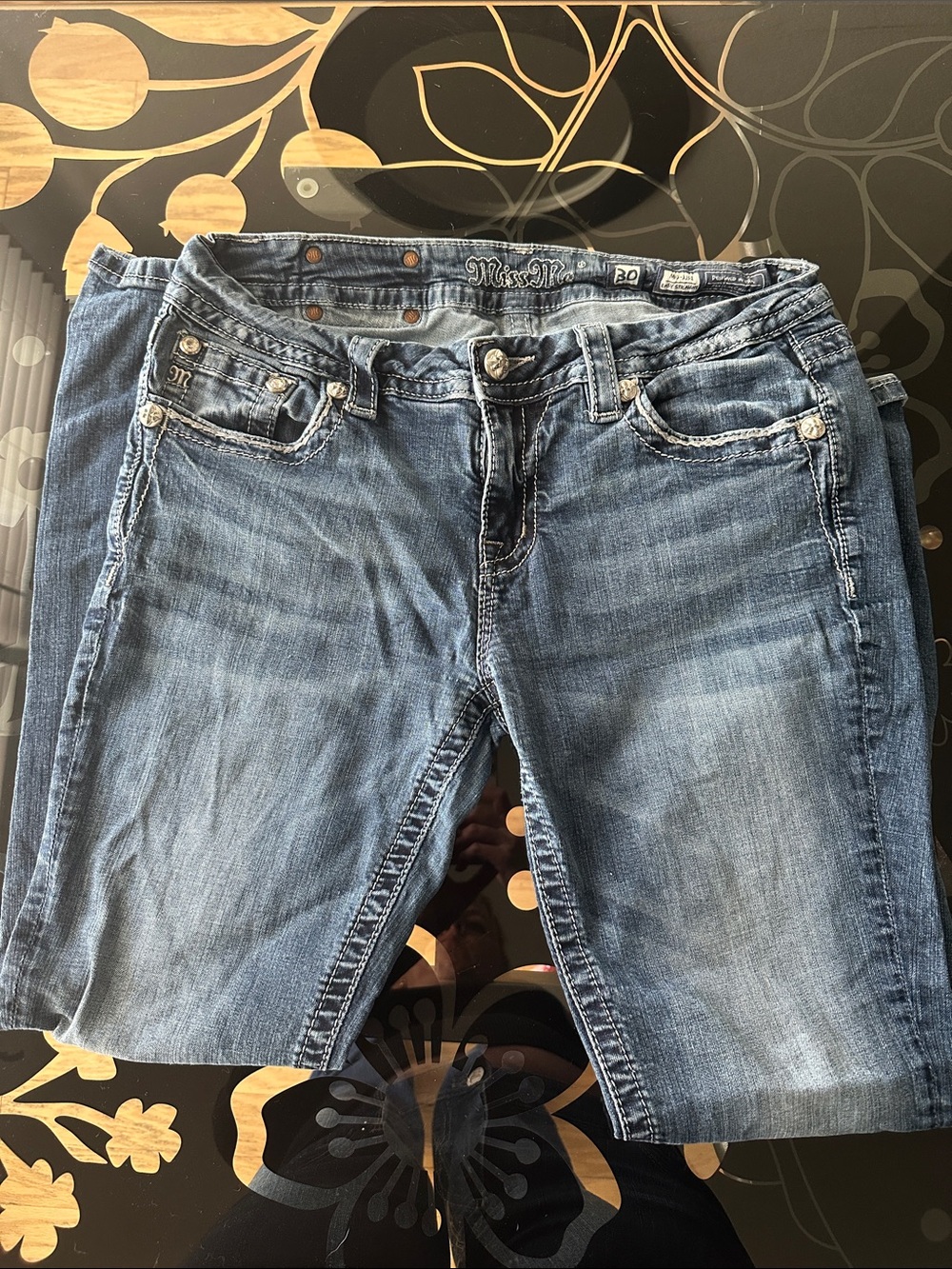 Miss Me Jeans size 30 Mid Rise Straight